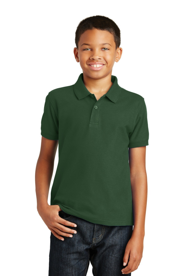 Port Authority Embroidered Youth Core Classic Pique Polo