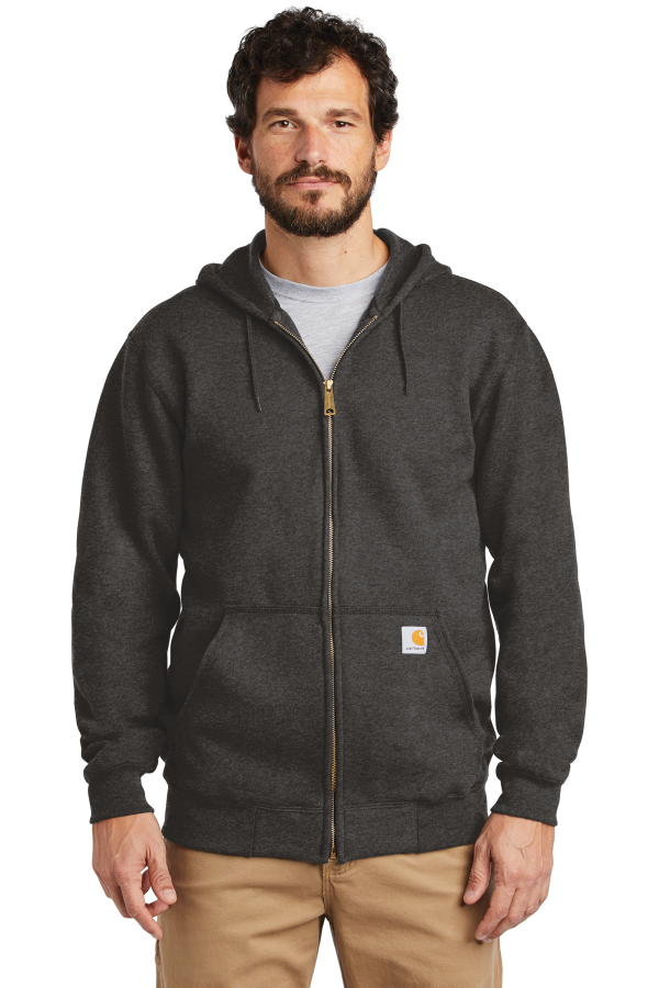 Carhartt Embroidered Men's Midweight Hooded Zip-Front Sweatshirt