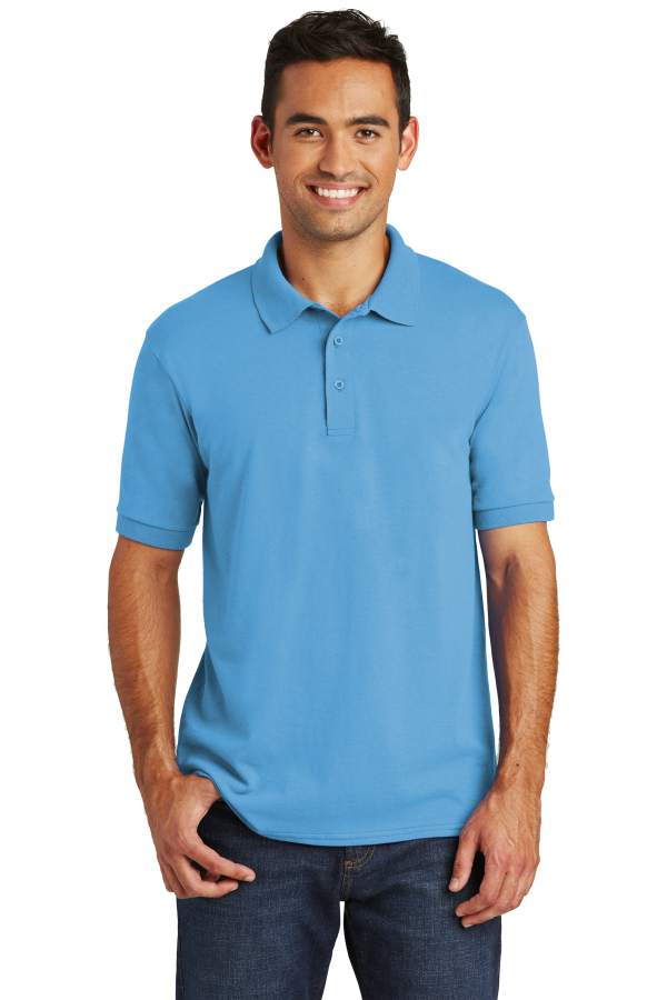 Port & Company Embroidered Men's Core Blend Jersey Knit Polo