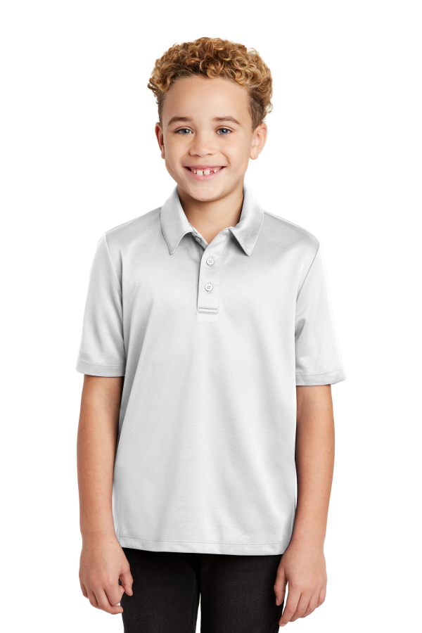 Port Authority Embroidered Youth Silk Touch Performance Polo
