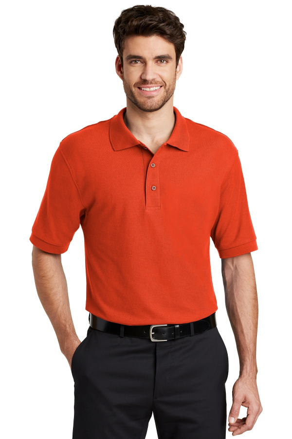 Port Authority Embroidered Men's TALL Silk Touch Polo