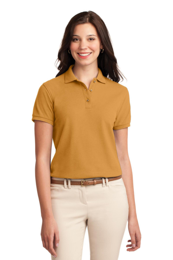 Port Authority Embroidered Women's Silk Touch Pique Polo