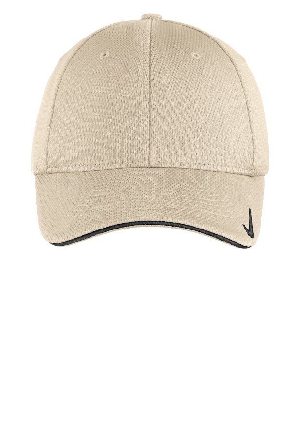 Nike Golf  Embroidered DriFIT Mesh Swoosh Flex Sandwich Hat
