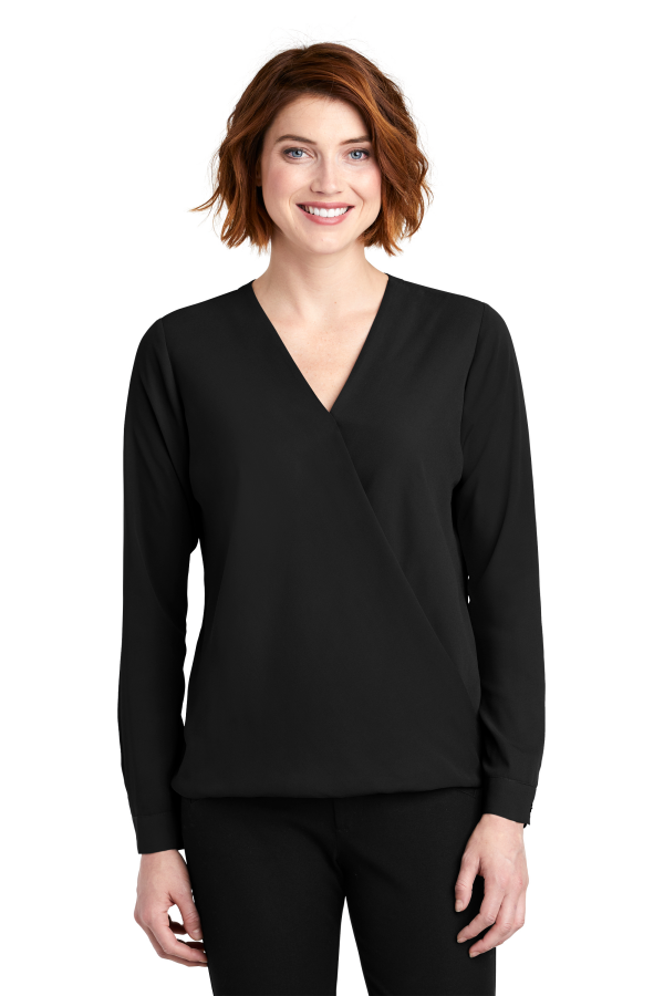 Port Authority Embroidered Women's Wrap Blouse