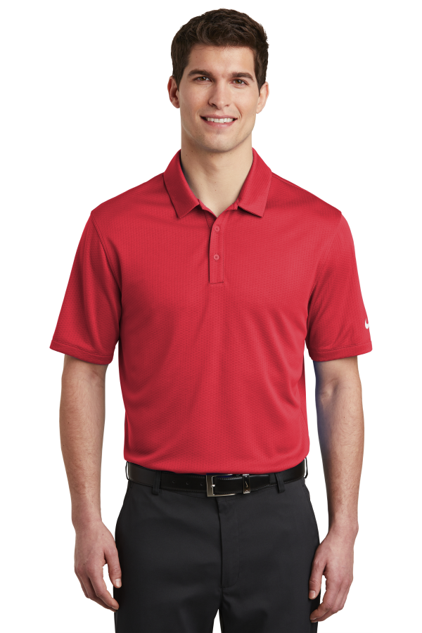 Nike Embroidered Men's Dri-FIT Hex Textured Polo