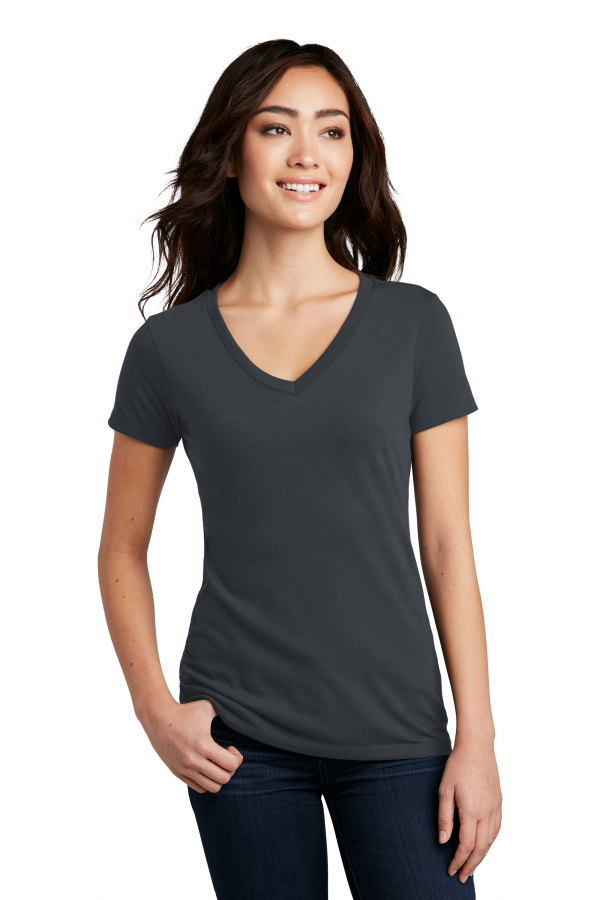 District Embroidered Women's Perfect Blend V-Neck Tee