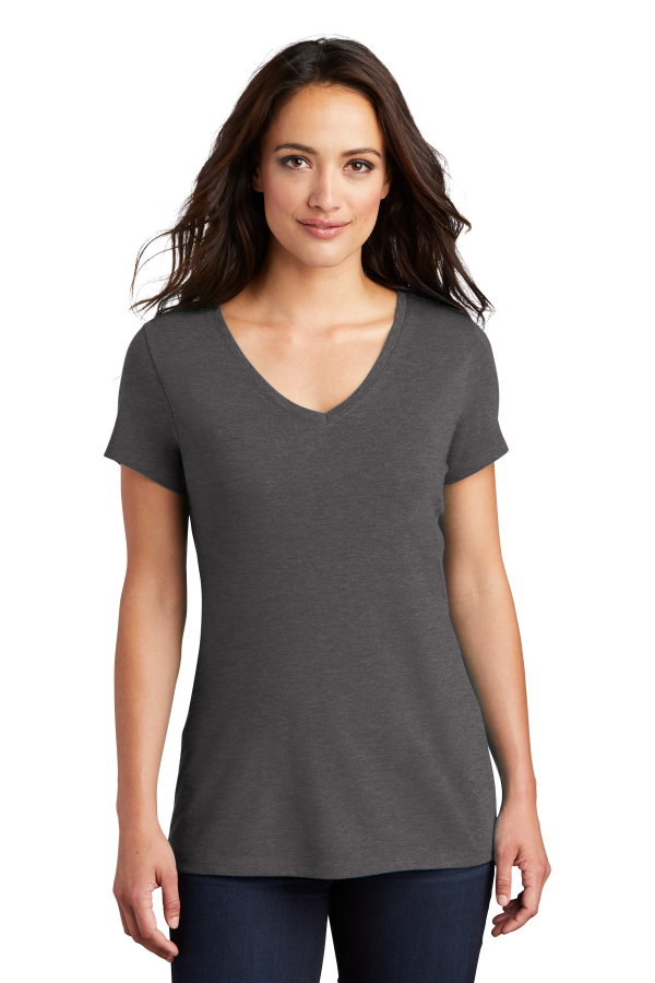District Embroidered Women's Perfect Tri V-Neck Tee