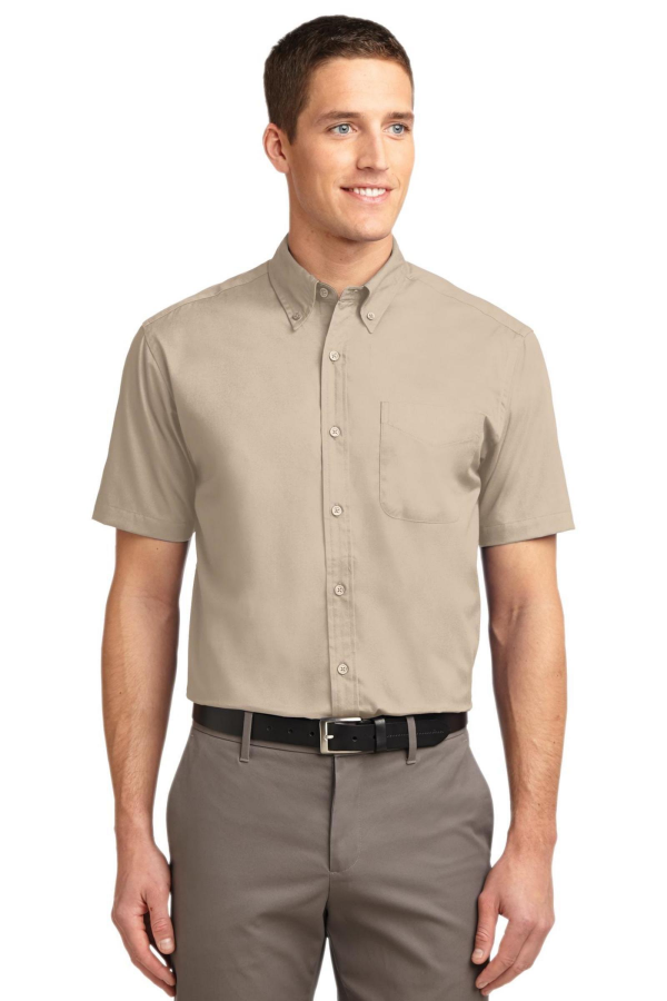 Port Authority Embroidered Men's Tall Short Sleeve Easy Care Shirt