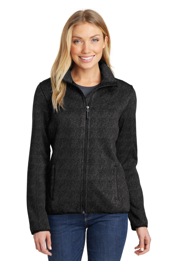 Port Authority Embroidered Women's Sweater Fleece Jacket