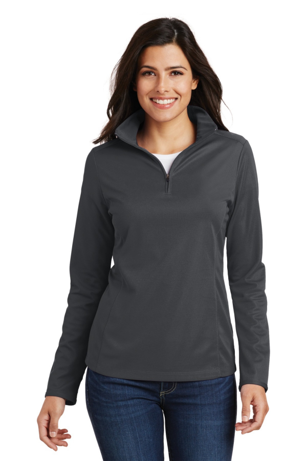 Port Authority Embroidered Women's Pinpoint Mesh 1/2-Zip