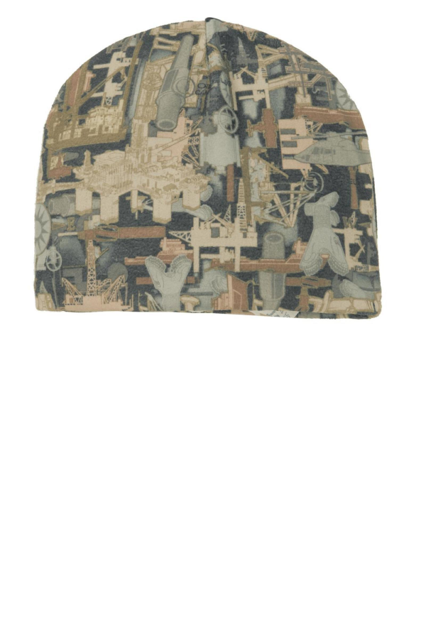 Port Authority  Embroidered Camouflage Fleece Beanie